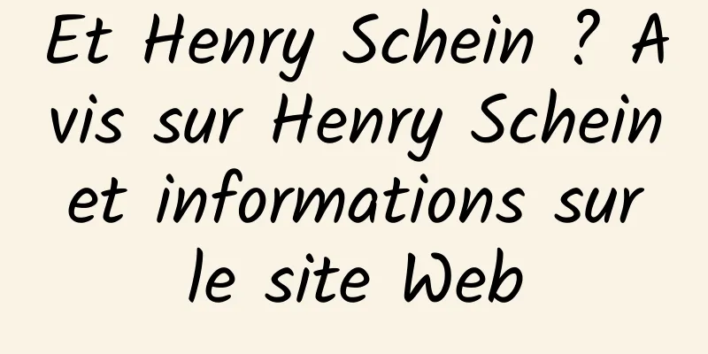 Et Henry Schein ? Avis sur Henry Schein et informations sur le site Web