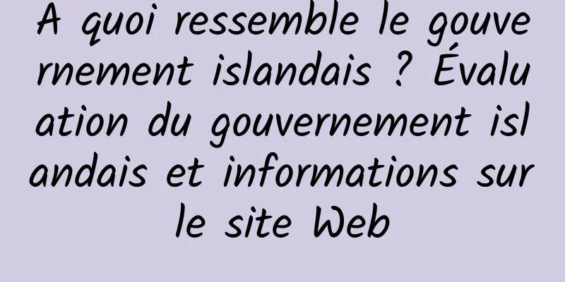 À quoi ressemble le gouvernement islandais ? Évaluation du gouvernement islandais et informations sur le site Web 