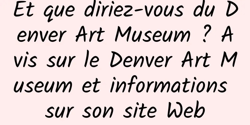 Et que diriez-vous du Denver Art Museum ? Avis sur le Denver Art Museum et informations sur son site Web