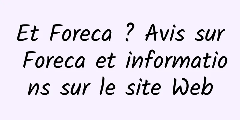 Et Foreca ? Avis sur Foreca et informations sur le site Web