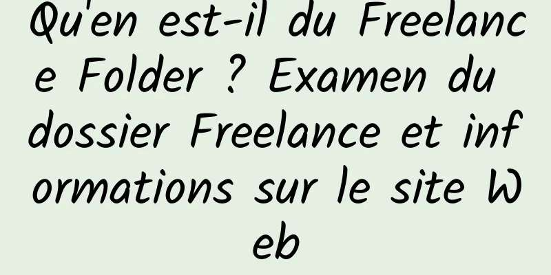 Qu'en est-il du Freelance Folder ? Examen du dossier Freelance et informations sur le site Web
