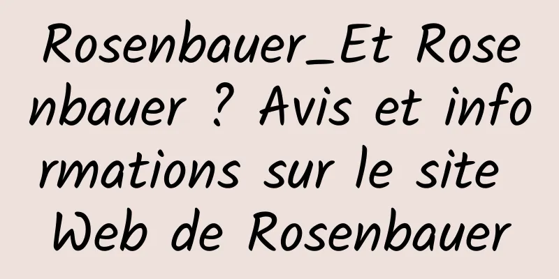 Rosenbauer_Et Rosenbauer ? Avis et informations sur le site Web de Rosenbauer