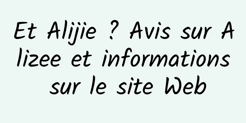 Et Alijie ? Avis sur Alizee et informations sur le site Web