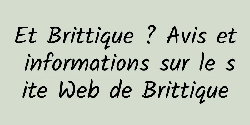 Et Brittique ? Avis et informations sur le site Web de Brittique