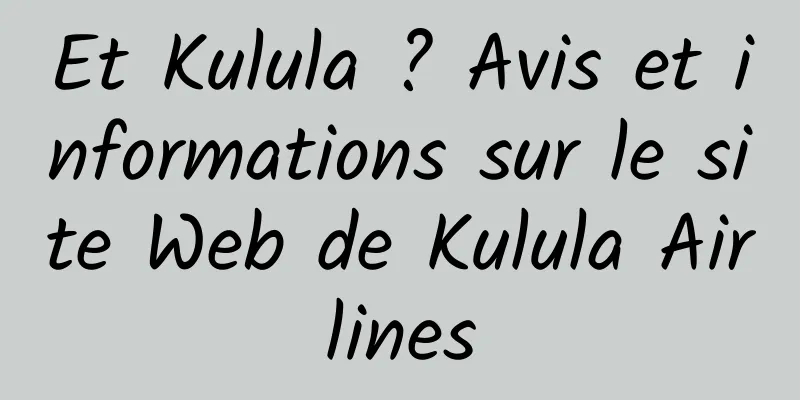 Et Kulula ? Avis et informations sur le site Web de Kulula Airlines