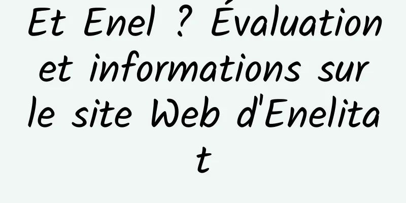 Et Enel ? Évaluation et informations sur le site Web d'Enelitat