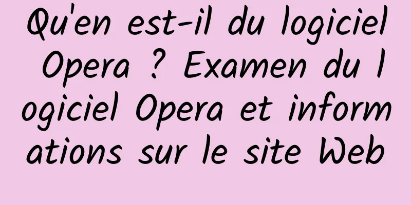 Qu'en est-il du logiciel Opera ? Examen du logiciel Opera et informations sur le site Web