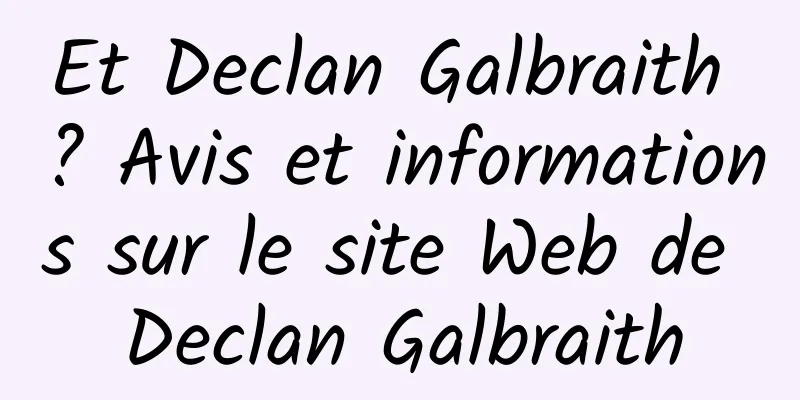 Et Declan Galbraith ? Avis et informations sur le site Web de Declan Galbraith