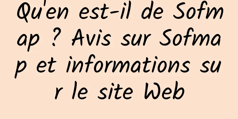 Qu'en est-il de Sofmap ? Avis sur Sofmap et informations sur le site Web