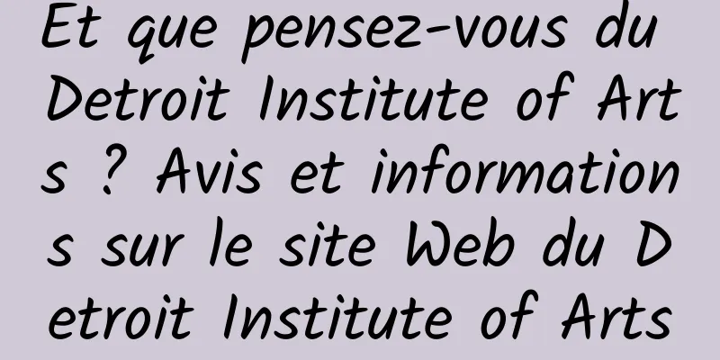 Et que pensez-vous du Detroit Institute of Arts ? Avis et informations sur le site Web du Detroit Institute of Arts