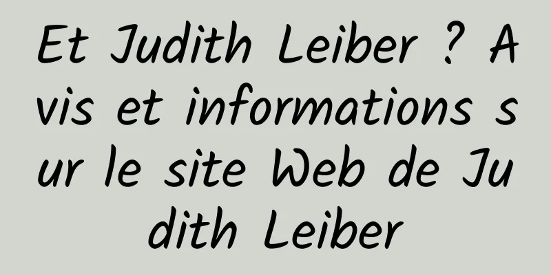 Et Judith Leiber ? Avis et informations sur le site Web de Judith Leiber