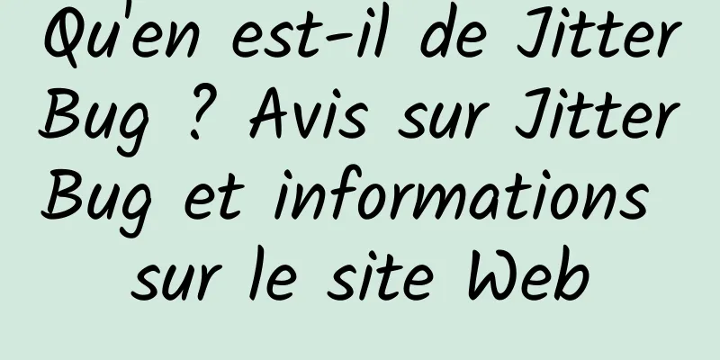 Qu'en est-il de JitterBug ? Avis sur JitterBug et informations sur le site Web