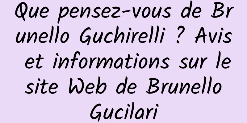 Que pensez-vous de Brunello Guchirelli ? Avis et informations sur le site Web de Brunello Gucilari