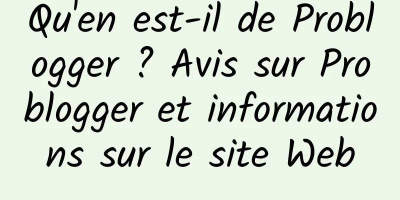 Qu'en est-il de Problogger ? Avis sur Problogger et informations sur le site Web
