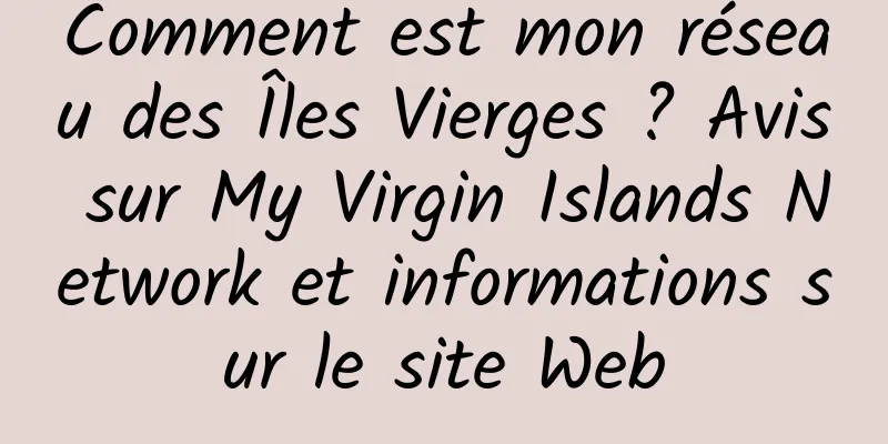 Comment est mon réseau des Îles Vierges ? Avis sur My Virgin Islands Network et informations sur le site Web