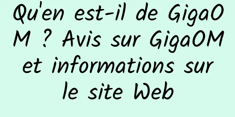 Qu'en est-il de GigaOM ? Avis sur GigaOM et informations sur le site Web