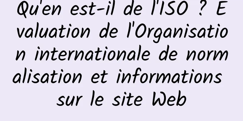 Qu'en est-il de l'ISO ? Évaluation de l'Organisation internationale de normalisation et informations sur le site Web
