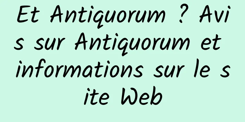 Et Antiquorum ? Avis sur Antiquorum et informations sur le site Web