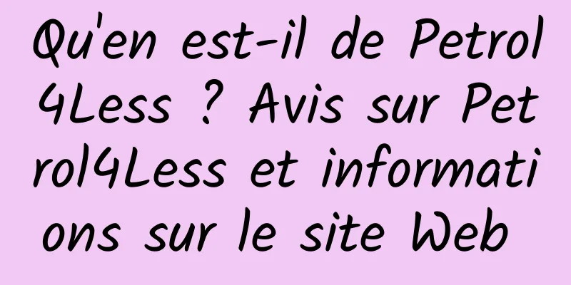 Qu'en est-il de Petrol4Less ? Avis sur Petrol4Less et informations sur le site Web 