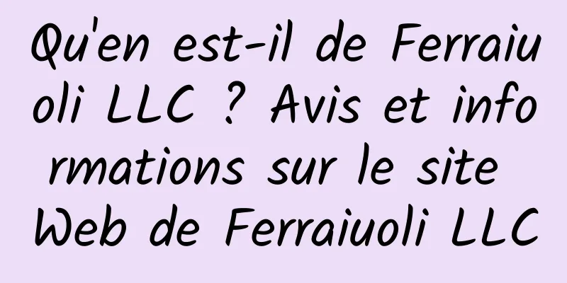 Qu'en est-il de Ferraiuoli LLC ? Avis et informations sur le site Web de Ferraiuoli LLC