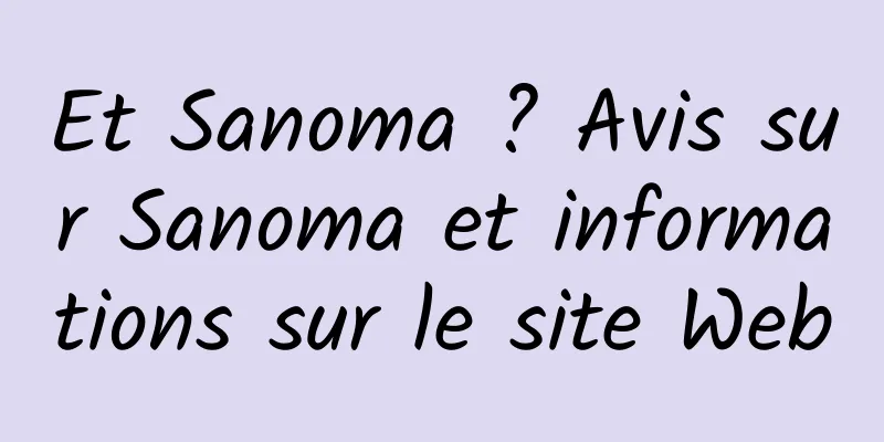 Et Sanoma ? Avis sur Sanoma et informations sur le site Web