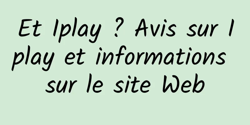 Et Iplay ? Avis sur Iplay et informations sur le site Web