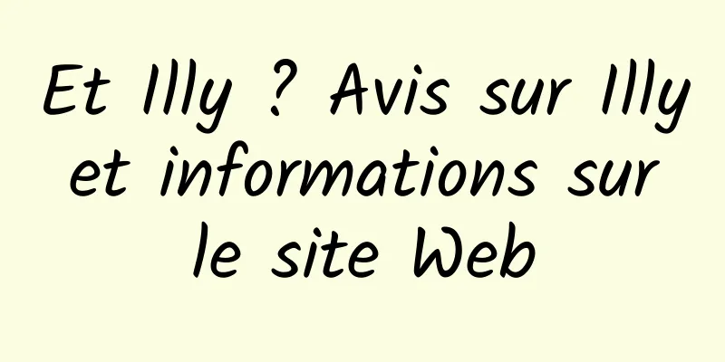 Et Illy ? Avis sur Illy et informations sur le site Web