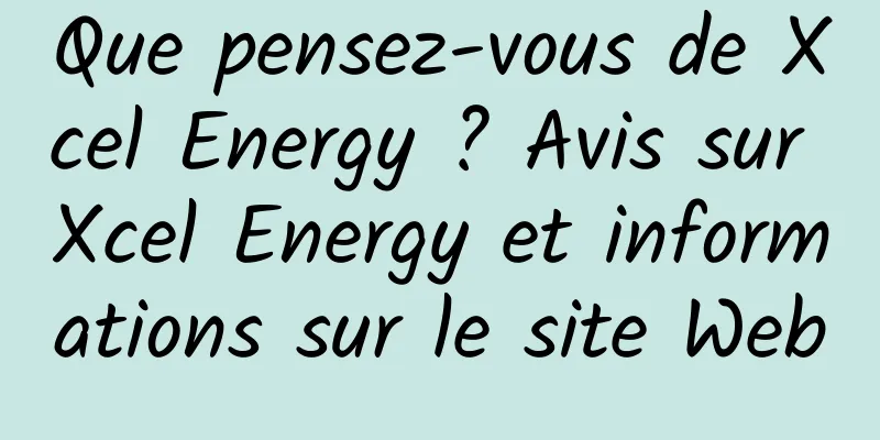 Que pensez-vous de Xcel Energy ? Avis sur Xcel Energy et informations sur le site Web