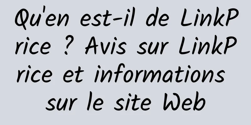 Qu'en est-il de LinkPrice ? Avis sur LinkPrice et informations sur le site Web