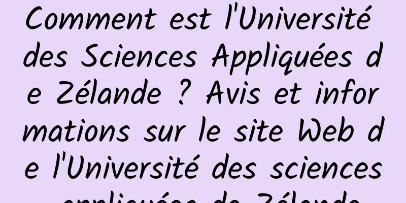 Comment est l'Université des Sciences Appliquées de Zélande ? Avis et informations sur le site Web de l'Université des sciences appliquées de Zélande