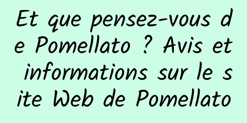 Et que pensez-vous de Pomellato ? Avis et informations sur le site Web de Pomellato