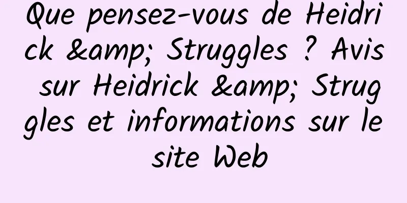 Que pensez-vous de Heidrick & Struggles ? Avis sur Heidrick & Struggles et informations sur le site Web