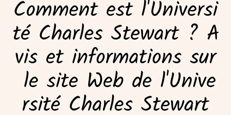Comment est l'Université Charles Stewart ? Avis et informations sur le site Web de l'Université Charles Stewart