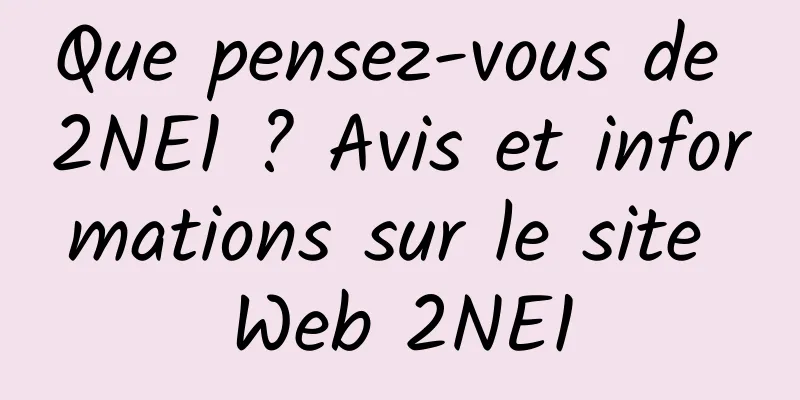 Que pensez-vous de 2NE1 ? Avis et informations sur le site Web 2NE1