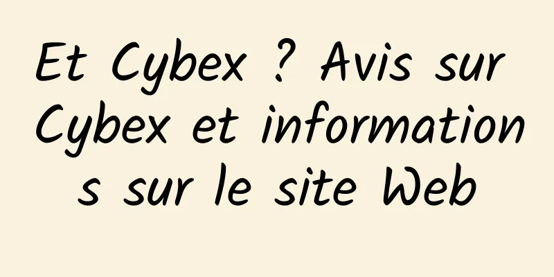 Et Cybex ? Avis sur Cybex et informations sur le site Web