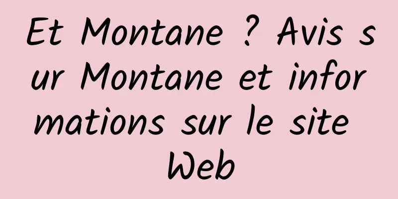 Et Montane ? Avis sur Montane et informations sur le site Web