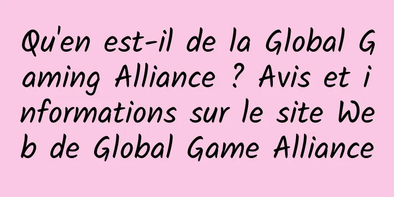 Qu'en est-il de la Global Gaming Alliance ? Avis et informations sur le site Web de Global Game Alliance