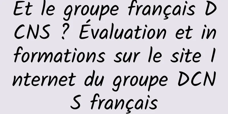 Et le groupe français DCNS ? Évaluation et informations sur le site Internet du groupe DCNS français