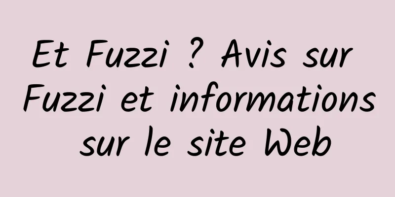 Et Fuzzi ? Avis sur Fuzzi et informations sur le site Web