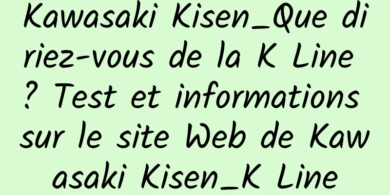 Kawasaki Kisen_Que diriez-vous de la K Line ? Test et informations sur le site Web de Kawasaki Kisen_K Line