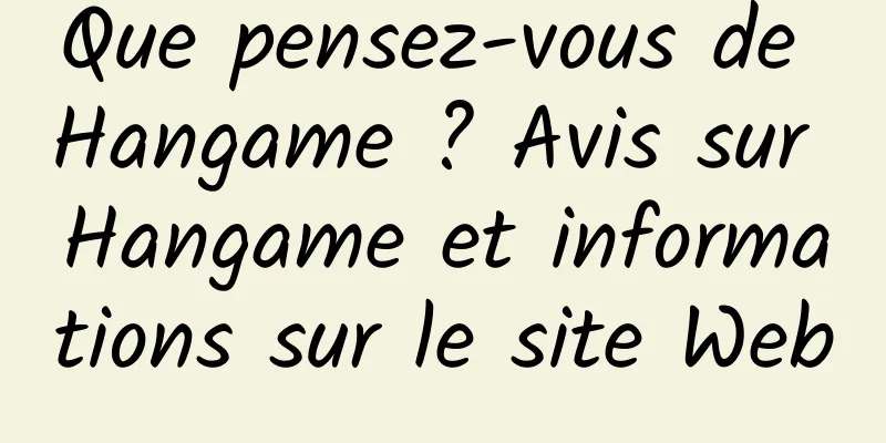 Que pensez-vous de Hangame ? Avis sur Hangame et informations sur le site Web