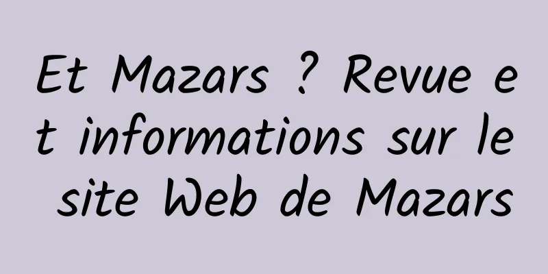 Et Mazars ? Revue et informations sur le site Web de Mazars