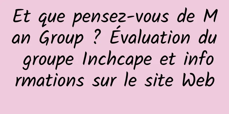 Et que pensez-vous de Man Group ? Évaluation du groupe Inchcape et informations sur le site Web