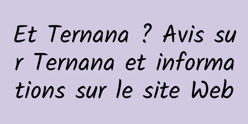 Et Ternana ? Avis sur Ternana et informations sur le site Web