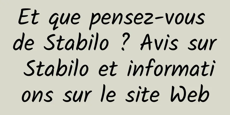 Et que pensez-vous de Stabilo ? Avis sur Stabilo et informations sur le site Web
