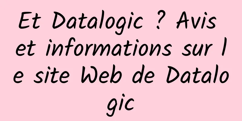 Et Datalogic ? Avis et informations sur le site Web de Datalogic