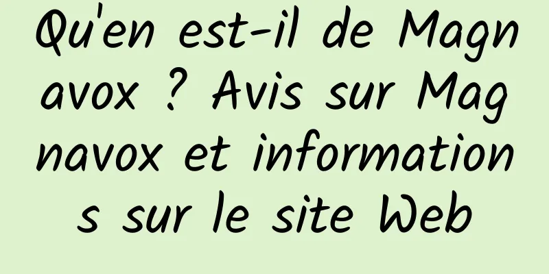 Qu'en est-il de Magnavox ? Avis sur Magnavox et informations sur le site Web