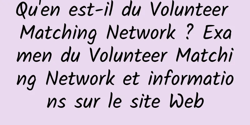 Qu'en est-il du Volunteer Matching Network ? Examen du Volunteer Matching Network et informations sur le site Web
