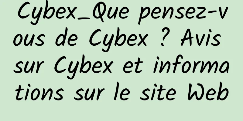 Cybex_Que pensez-vous de Cybex ? Avis sur Cybex et informations sur le site Web
