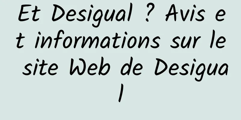 Et Desigual ? Avis et informations sur le site Web de Desigual